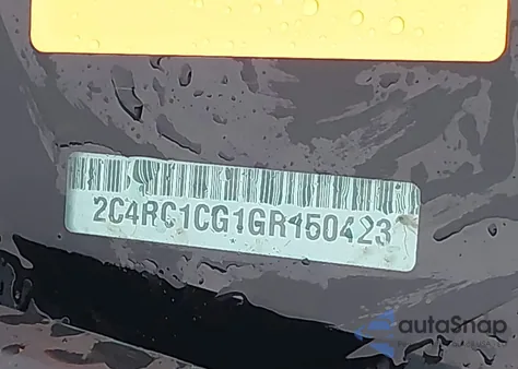 2016 Chrysler Town & Country Touring-L Anniversary Edition from USA, damaged, VIN 2C4RC1CG1GR150423